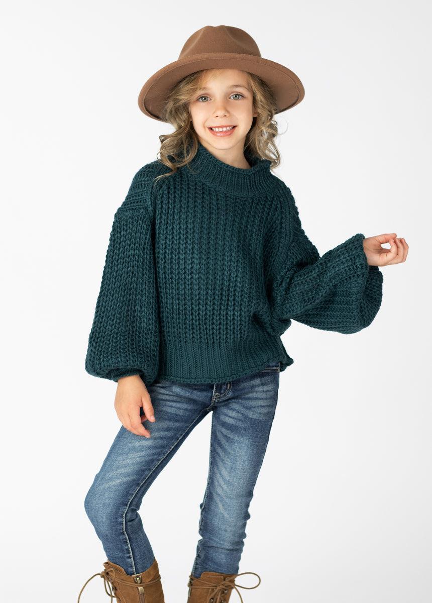 Serena Sweater in Dark Teal Product Image