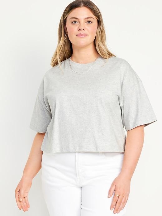 Vintage Oversized Crop T-Shirt Product Image