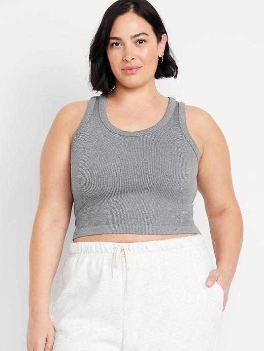 Fitted Seamless Ribbed Tank Top Product Image