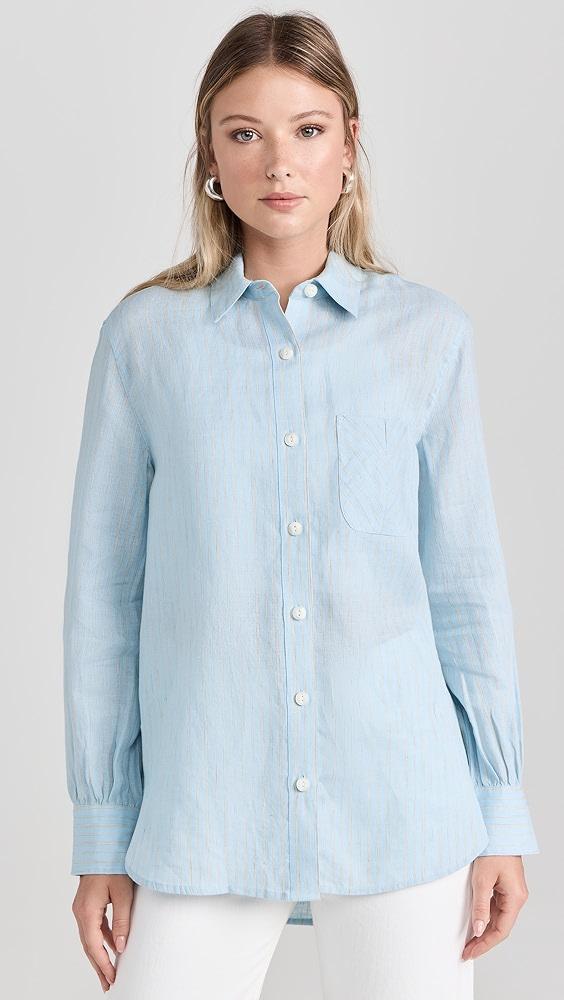 rag & bone Maxine Stripe Linen Shirt | Shopbop Product Image