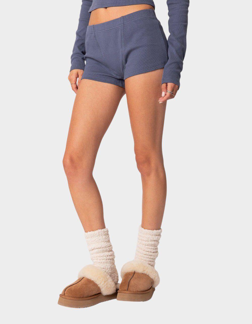 EDIKTED Rebekah Ribbed Shorts Product Image