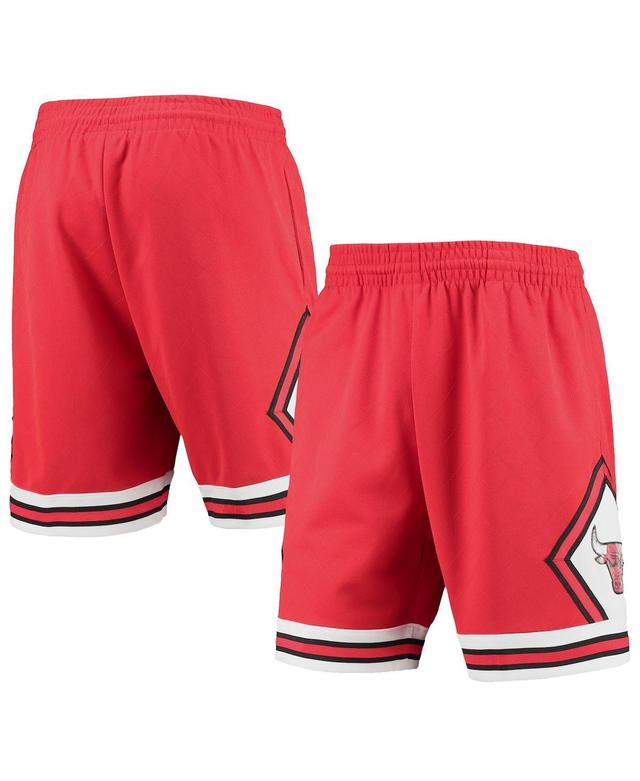 Mens Mitchell & Ness Red Chicago Bulls 1997 Hardwood Classics 75th Anniversary Swingman Shorts Product Image