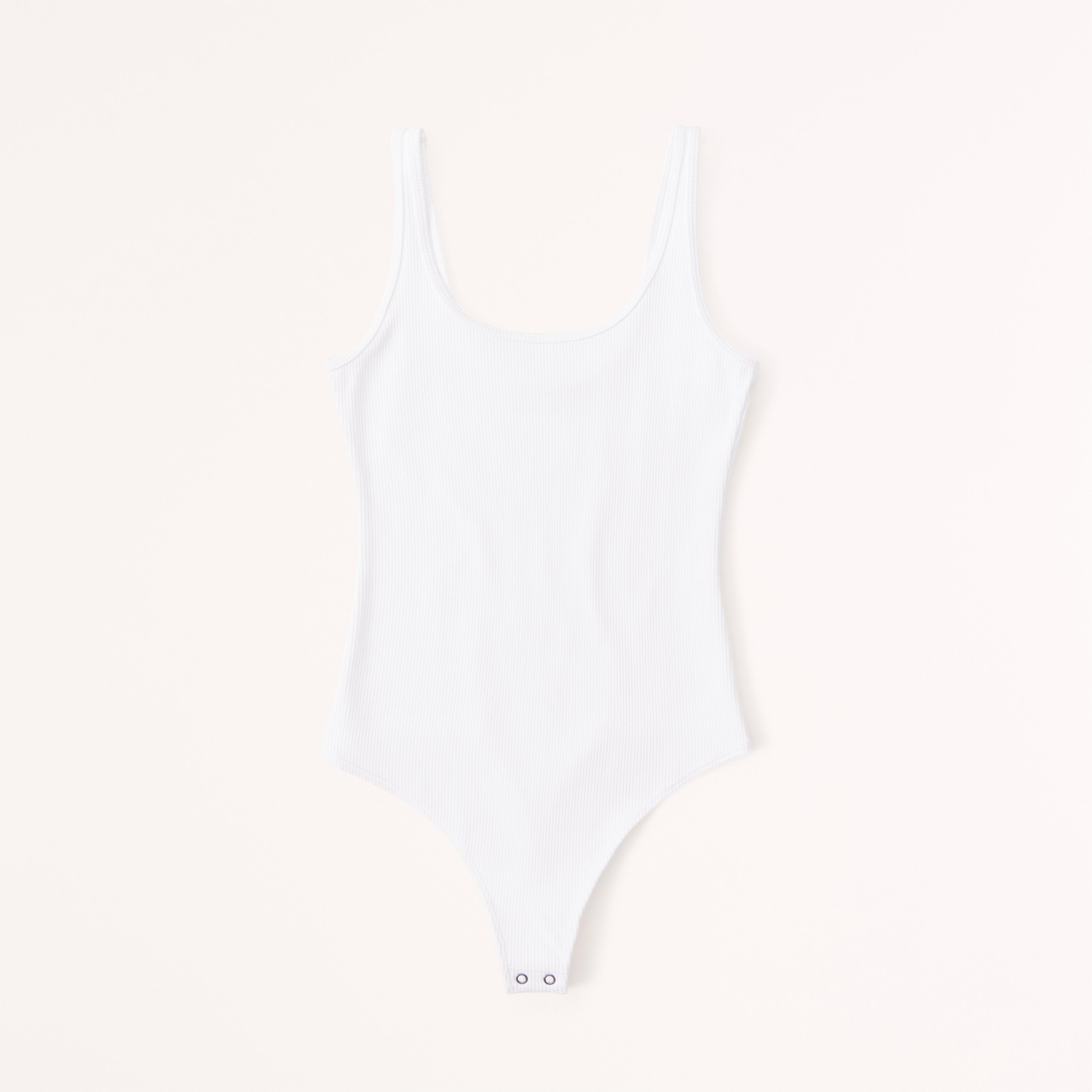 Seamless Rib Fabric Scoopneck Bodysuit Product Image