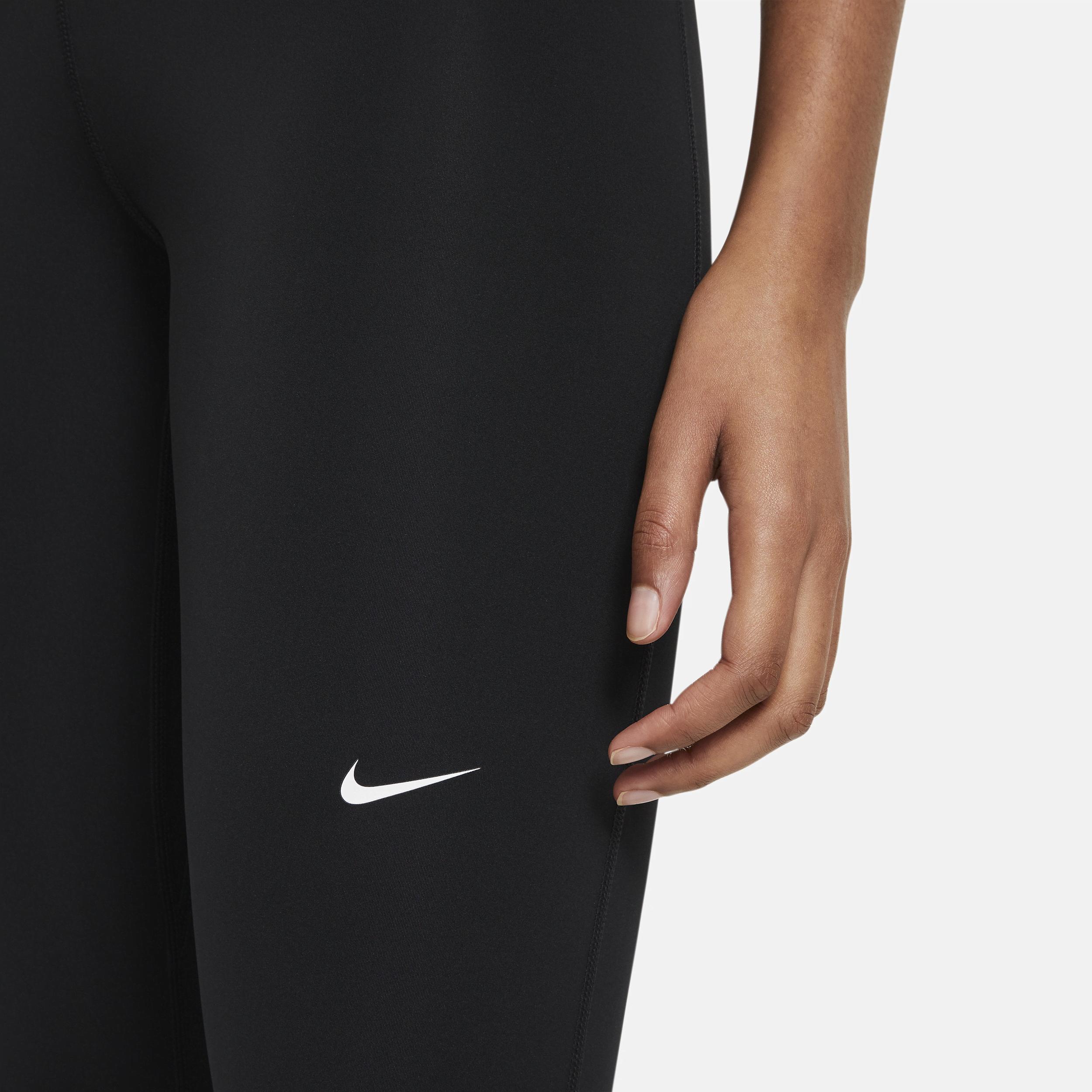 Nike Pro Womens Mid-Rise Mesh-Paneled Leggings Product Image