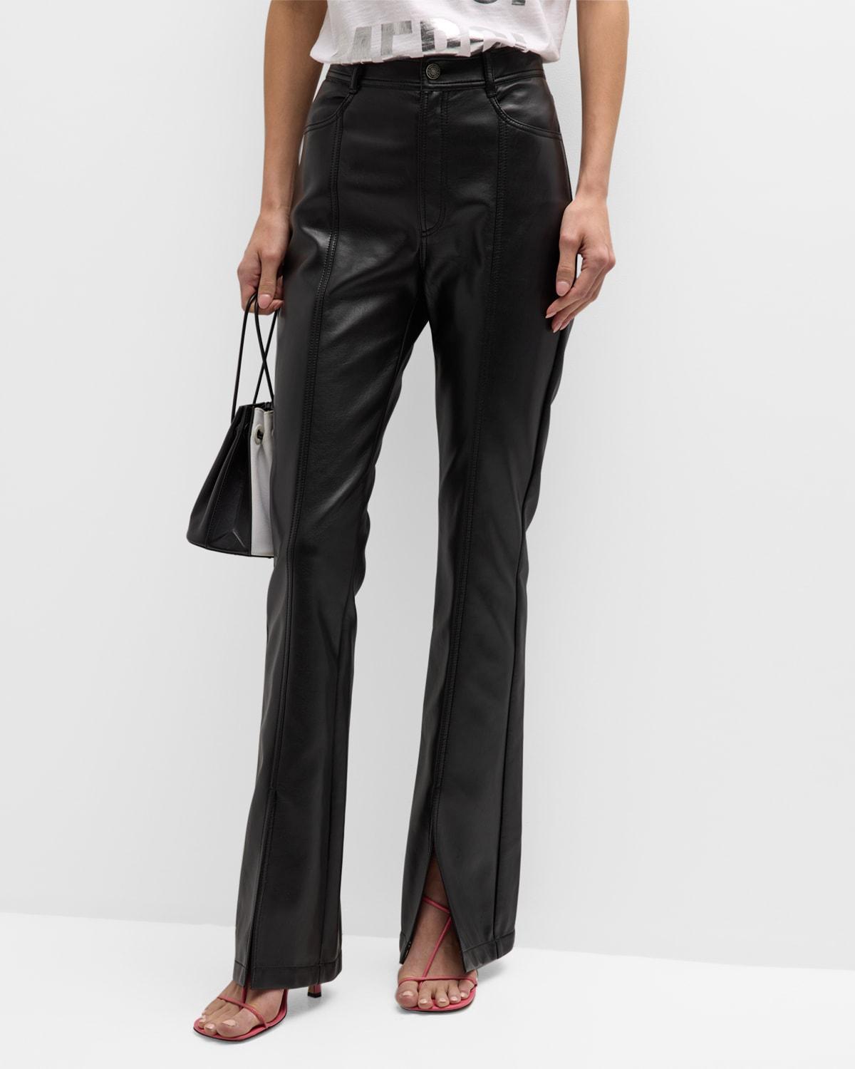 Faux Leather Shanis Pant In Black Product Image