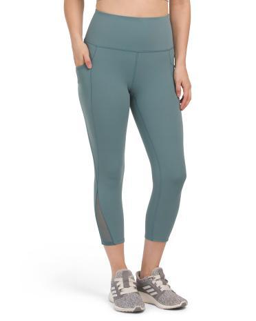 Carbon Peached Capri Leggings for Women | Polyester/Spandex product image