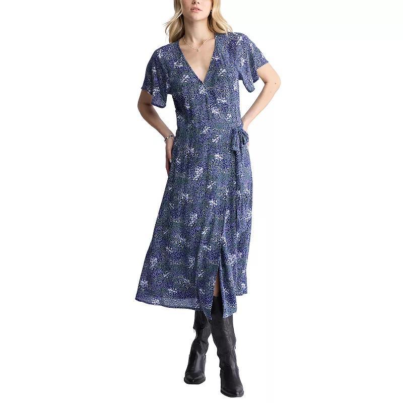 Womens Buffalo Jeans Roslynn Short Sleeve Wrap Dress Product Image