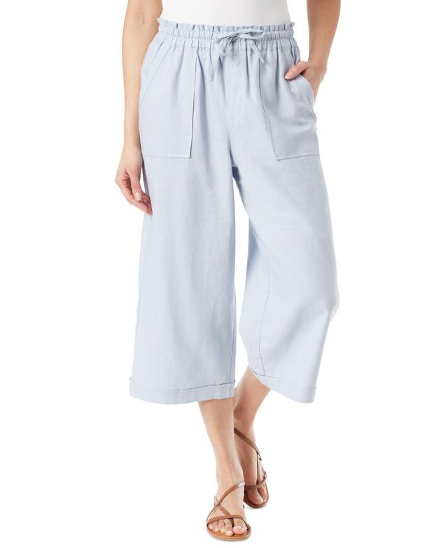 Gloria Vanderbilt Womens Rainey Linen-Blend Pull-On Pants Product Image