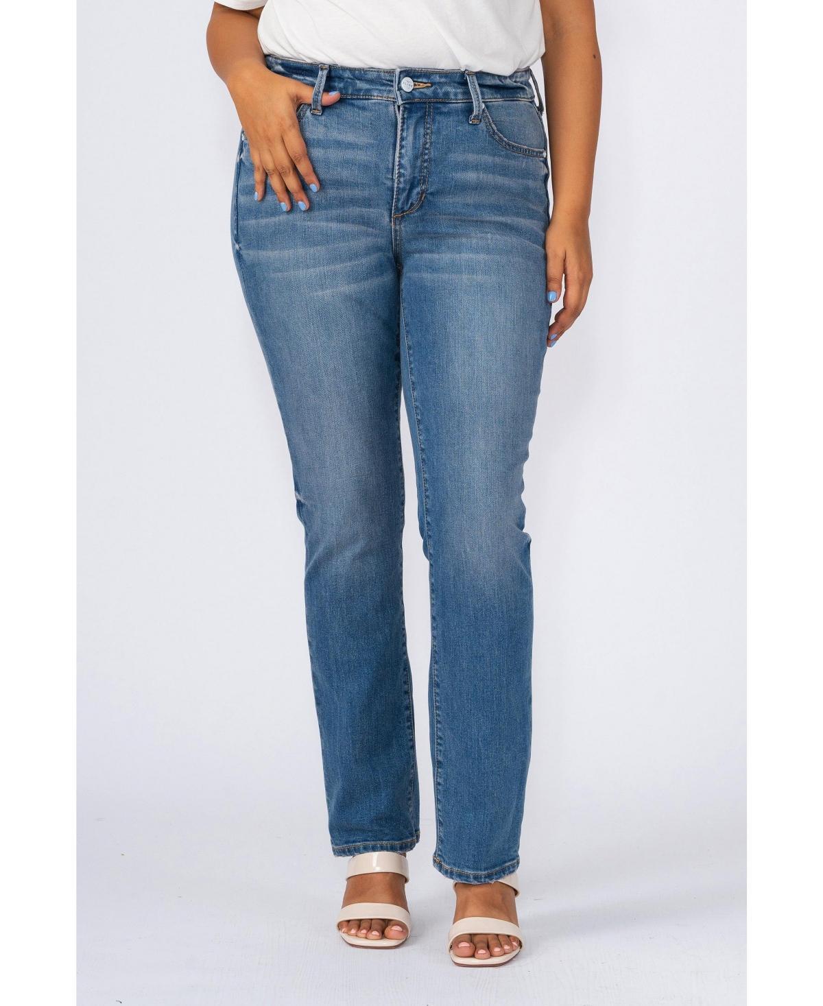 Womens High-Rise Straight-Leg Jeans Product Image