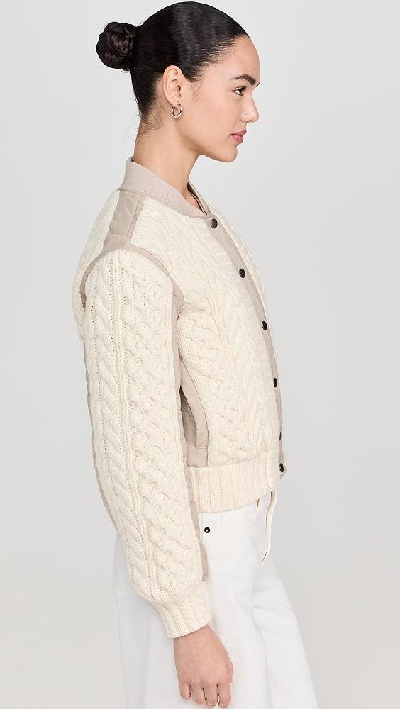 rag & bone Manston Mixed Media Bomber | Shopbop Product Image