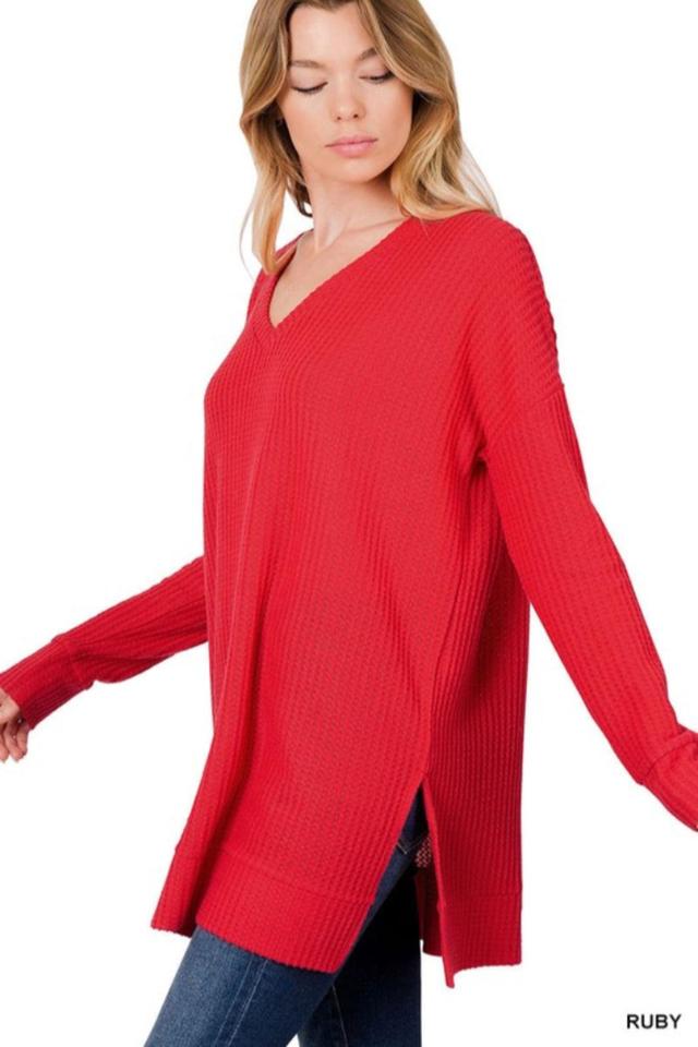 V Neck Sweater Female Product Image