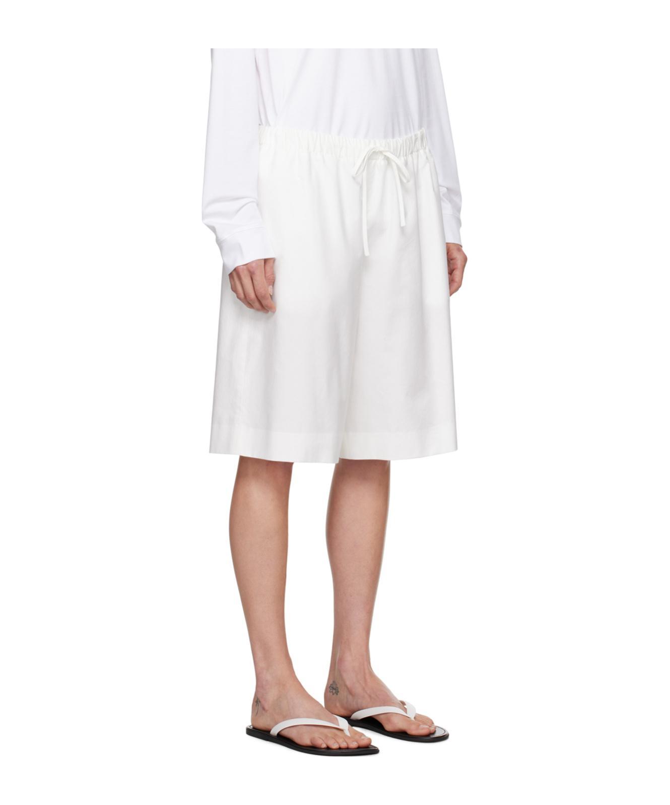 THE ROW Stanton Shorts In White Product Image