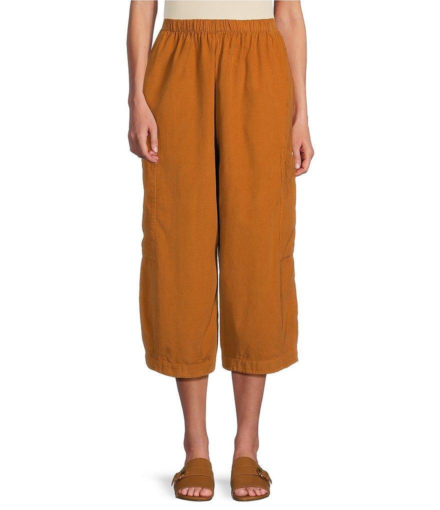 Bryn Walker Pasha Cotton Corduroy Oversized Pocketed Wide Leg Pull-On Pants Product Image