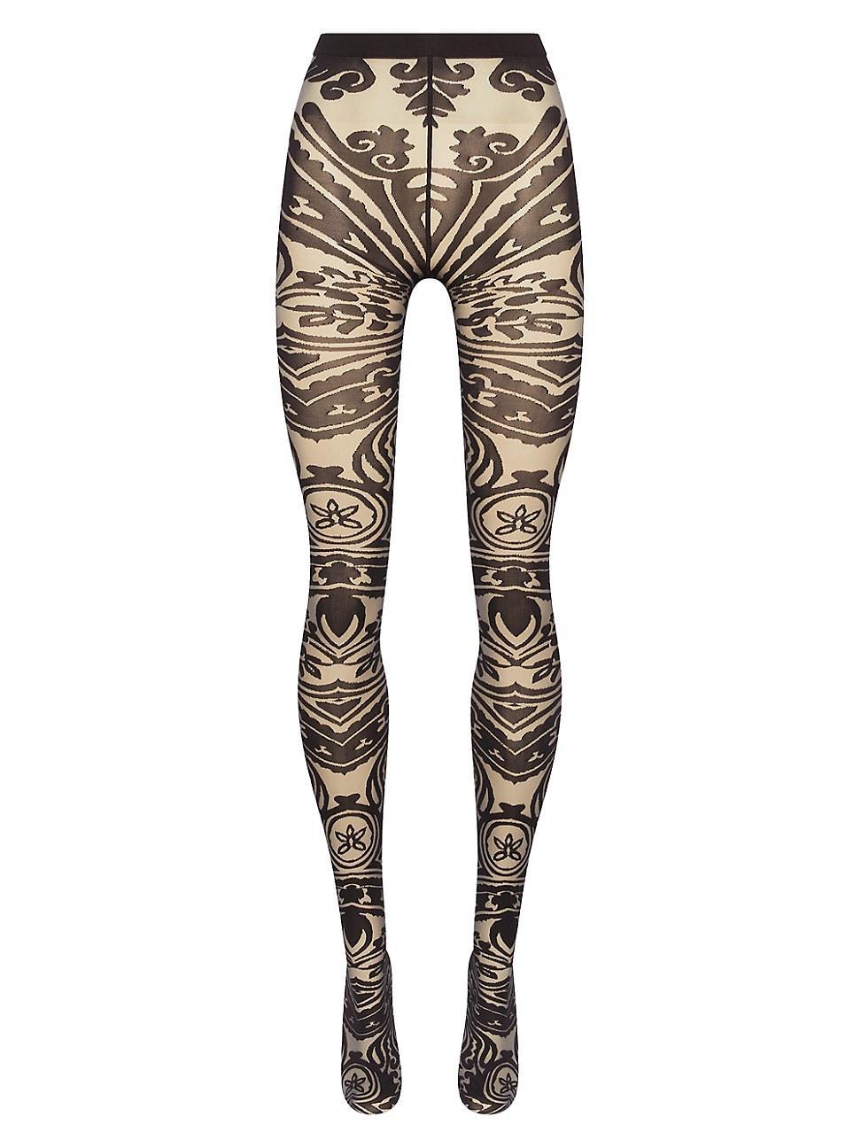 Womens Etro X Wolford High-Contrast Patterned Tights product image