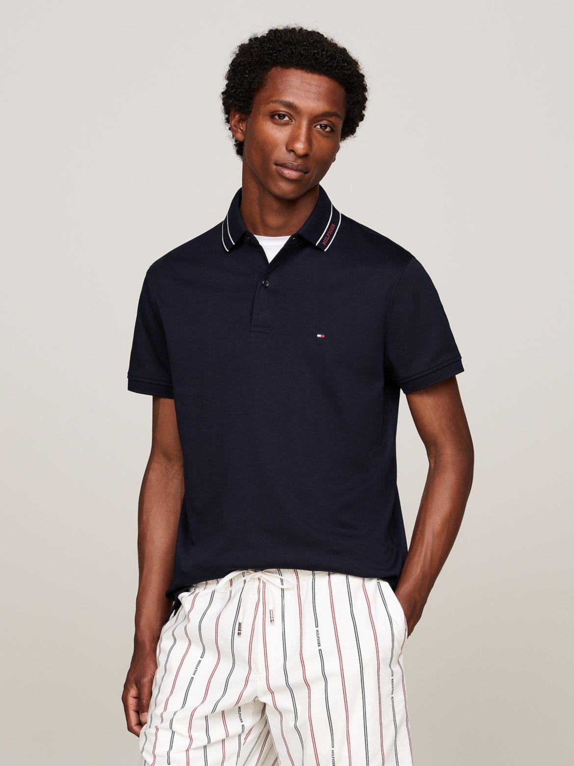 Tommy Hilfiger Men's Regular Fit Monotype Interlock Polo Product Image