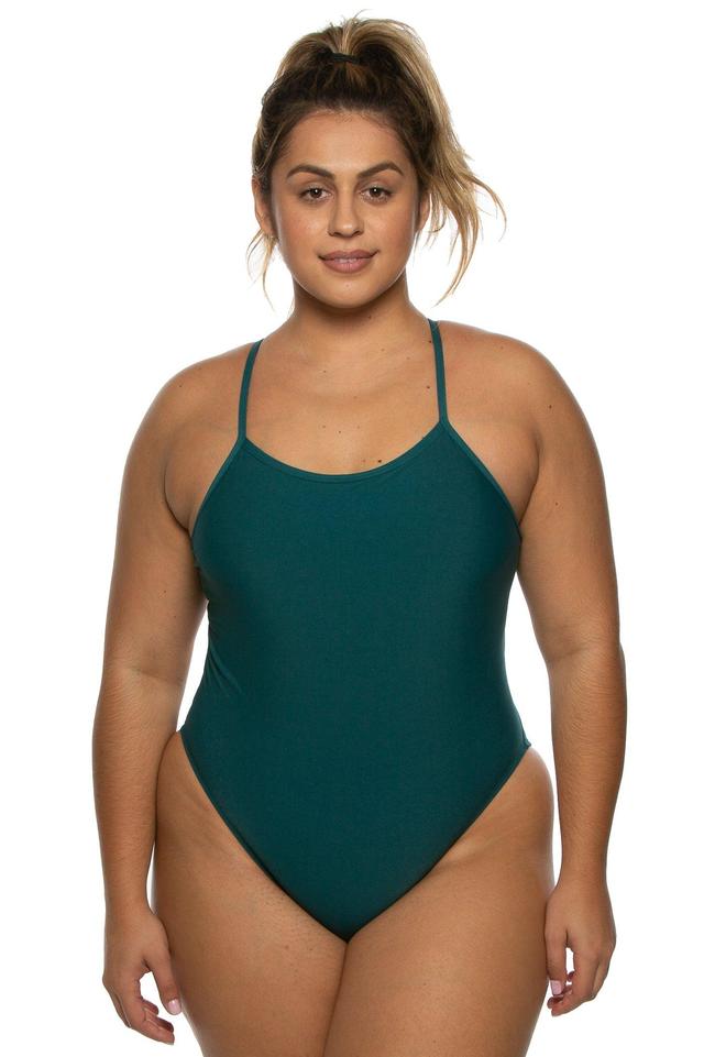 Chevy Swim Onesie - Peacock Female Product Image