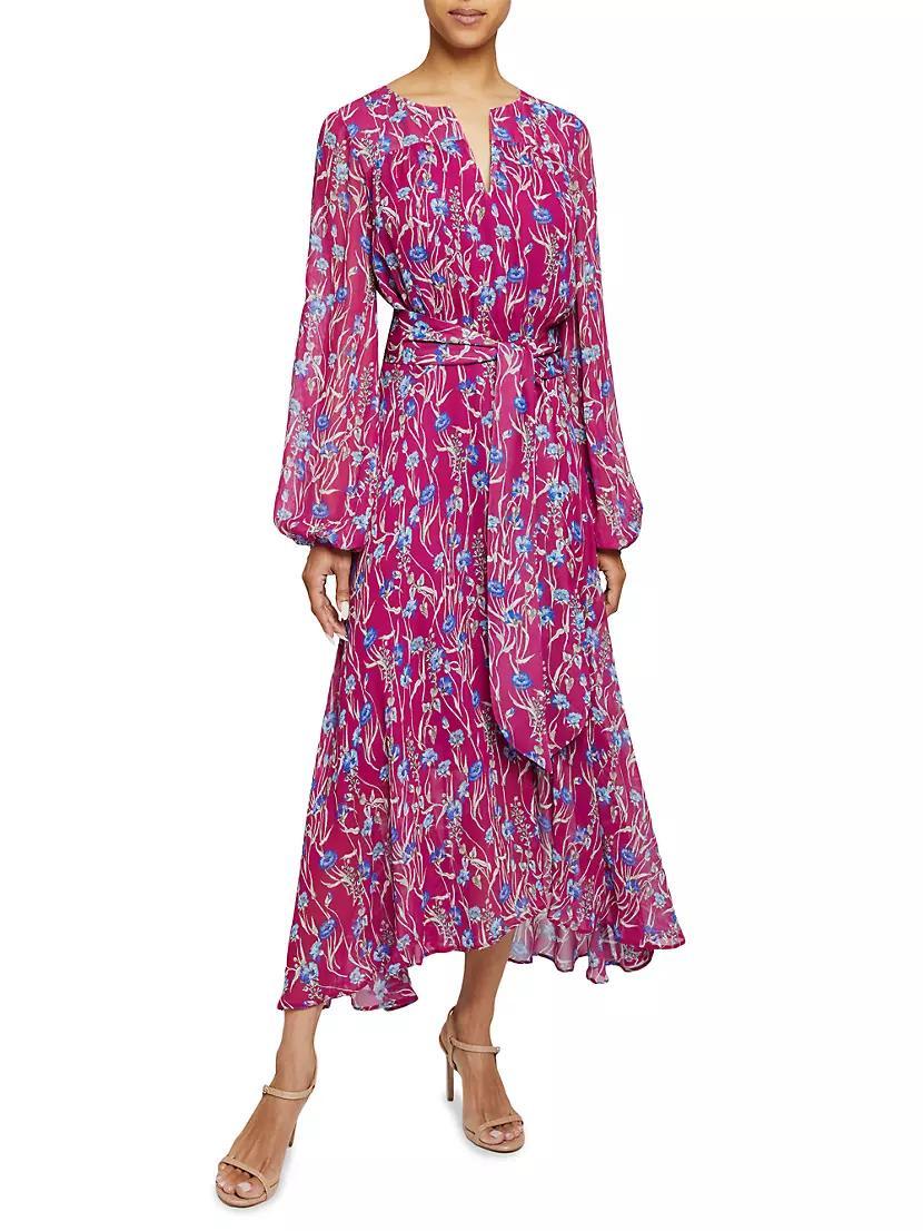 Floral Georgette Maxi Dress Product Image