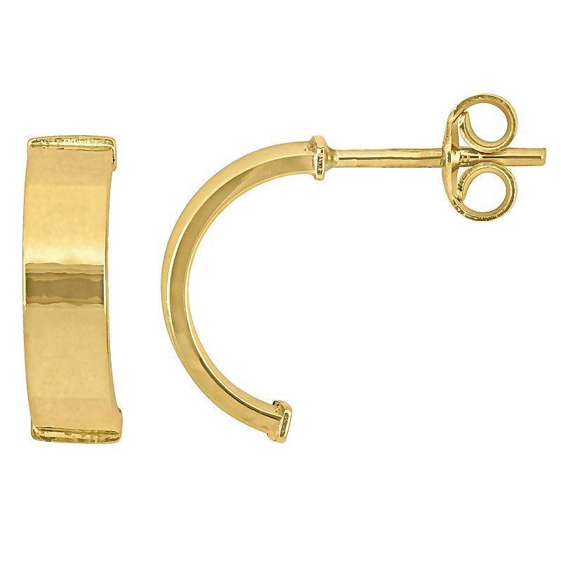 Stella Grace 10k Gold Semi-Hoop Earrings, Womens, Yellow Product Image