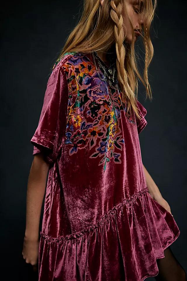 Sweet Echoes Velvet Mini Dress Product Image