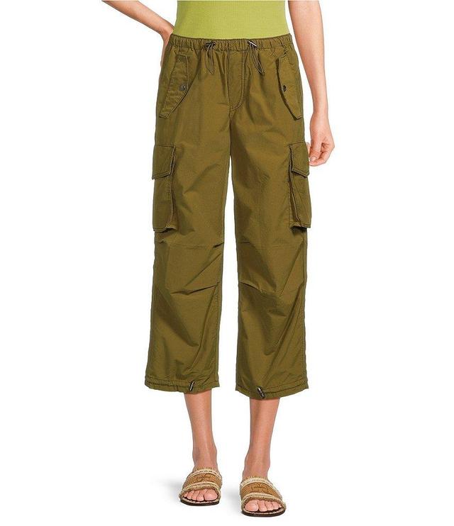 Circus NY by Sam Edelman Mid Rise Drawstring Crop Parachute Cargo Pants Product Image