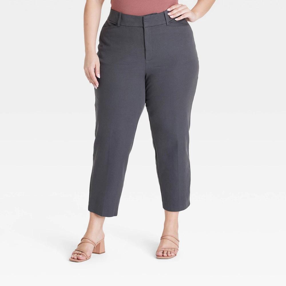 Womens High-Rise Straight Leg Trousers - Ava & Viv 22 product image