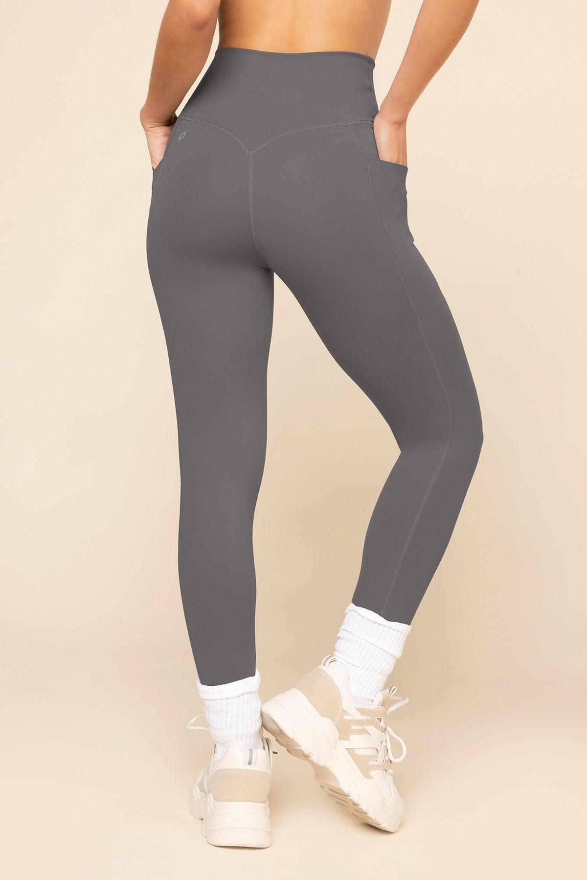 Crisscross Hourglass® Leggings with Pockets - Slate Product Image