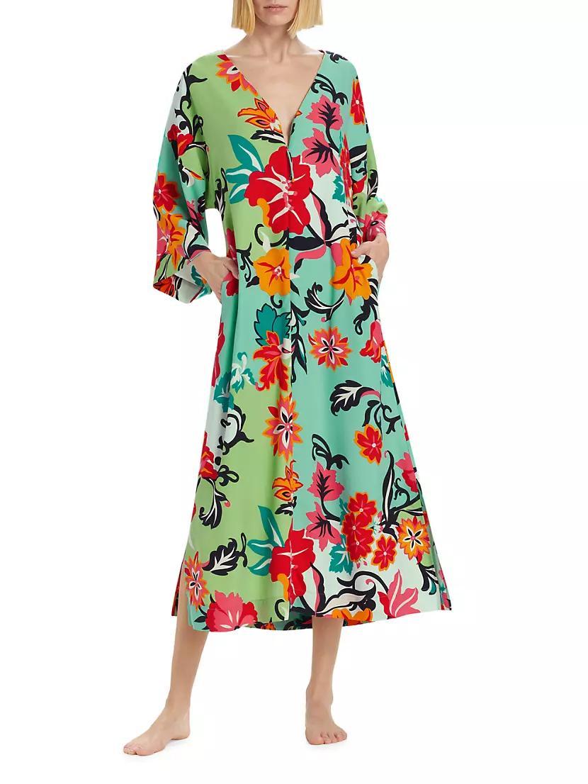 Bliss Harmony Printed Cotton Midi-Dress Product Image