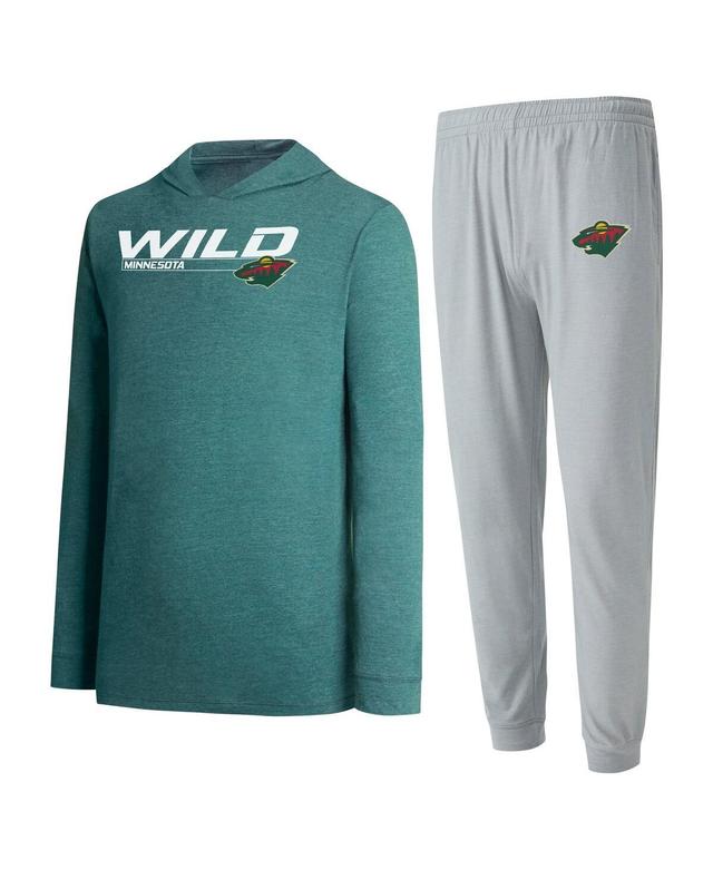 Mens Concepts Sport Gray Minnesota Wild Meter Pullover Sweatshirt and Jogger Pants Set - Gray Product Image