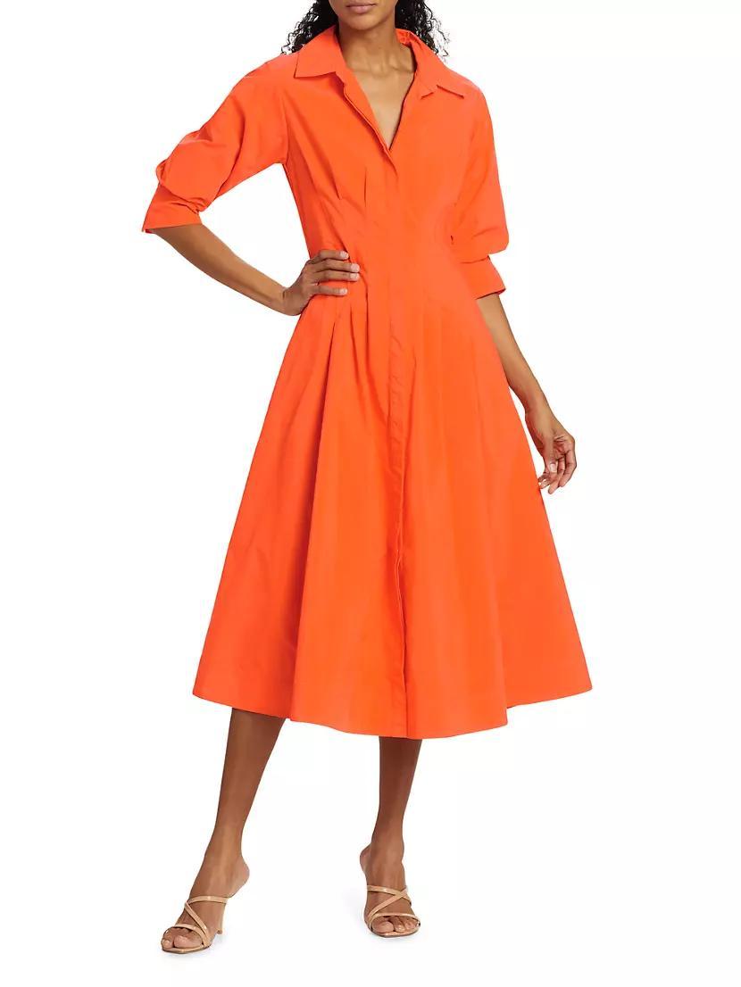 Jazz Pintuck Midi Shirtdress Product Image