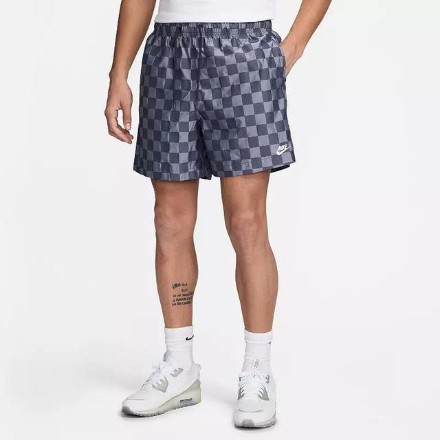 Nike Mens Nike Club Flow Shorts - Mens White/Black Product Image