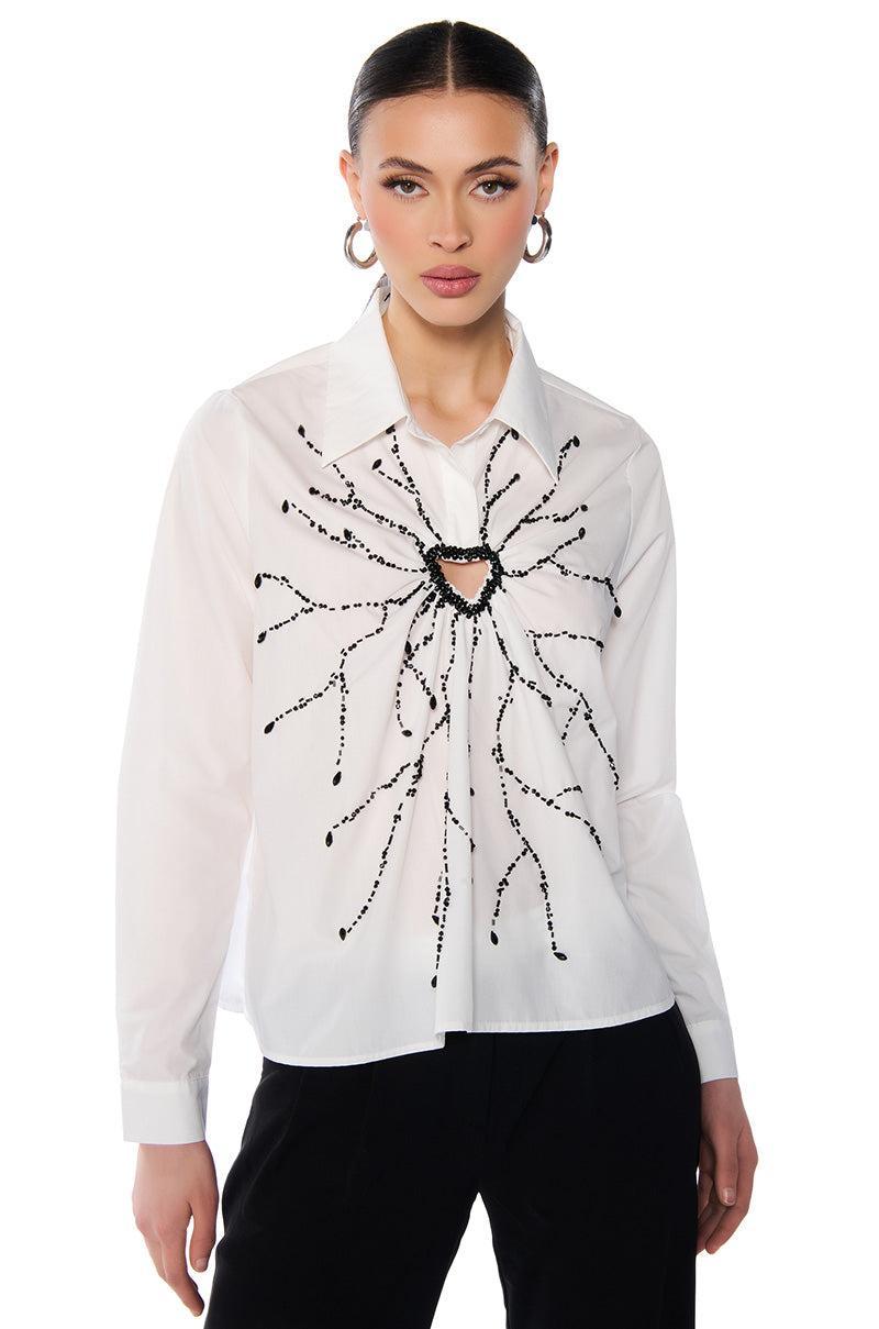 BROKEN HEARTED LONG SLEEVE POPLIN SHIRT product image