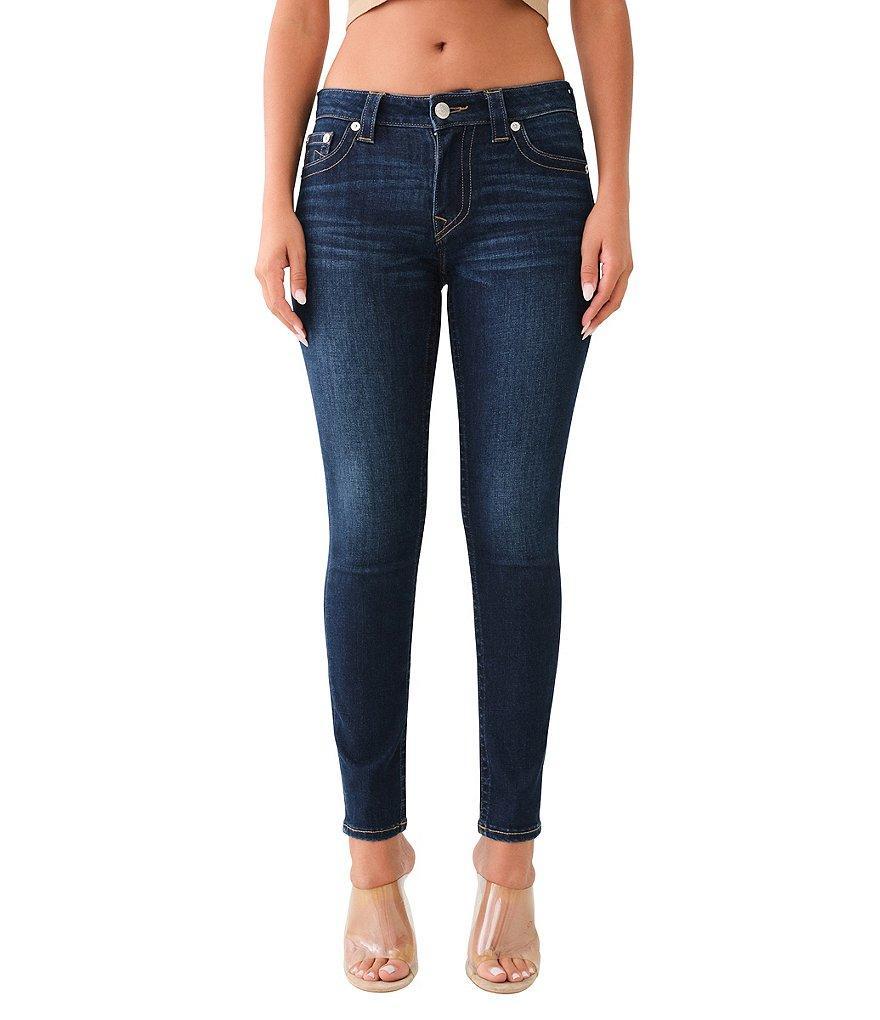 True Religion Jennie Mid Rise Curvy Skinny Jeans Product Image