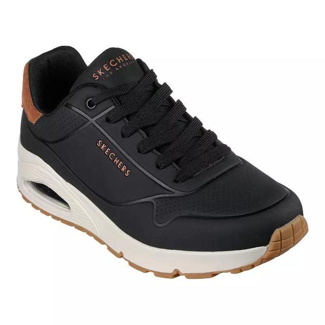 Skechers Street Uno Suited On Air Mens Sneakers Black Brown Product Image