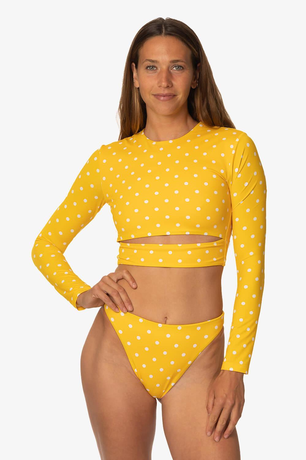 Taranaki Long Sleeved Crop Cut-Out Rashie - Itsy Bitsy Female Product Image