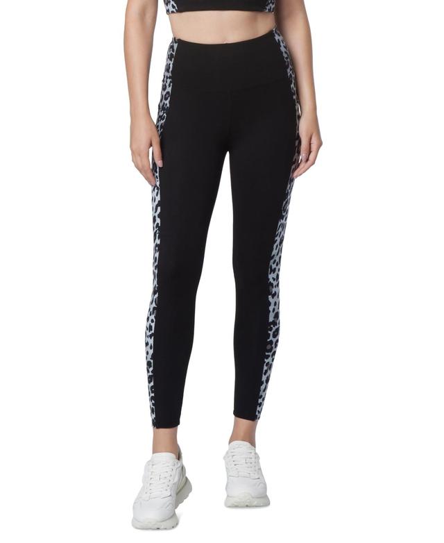 Andrew Marc Sport Womens Printed 7/8 Leggings - Black Product Image