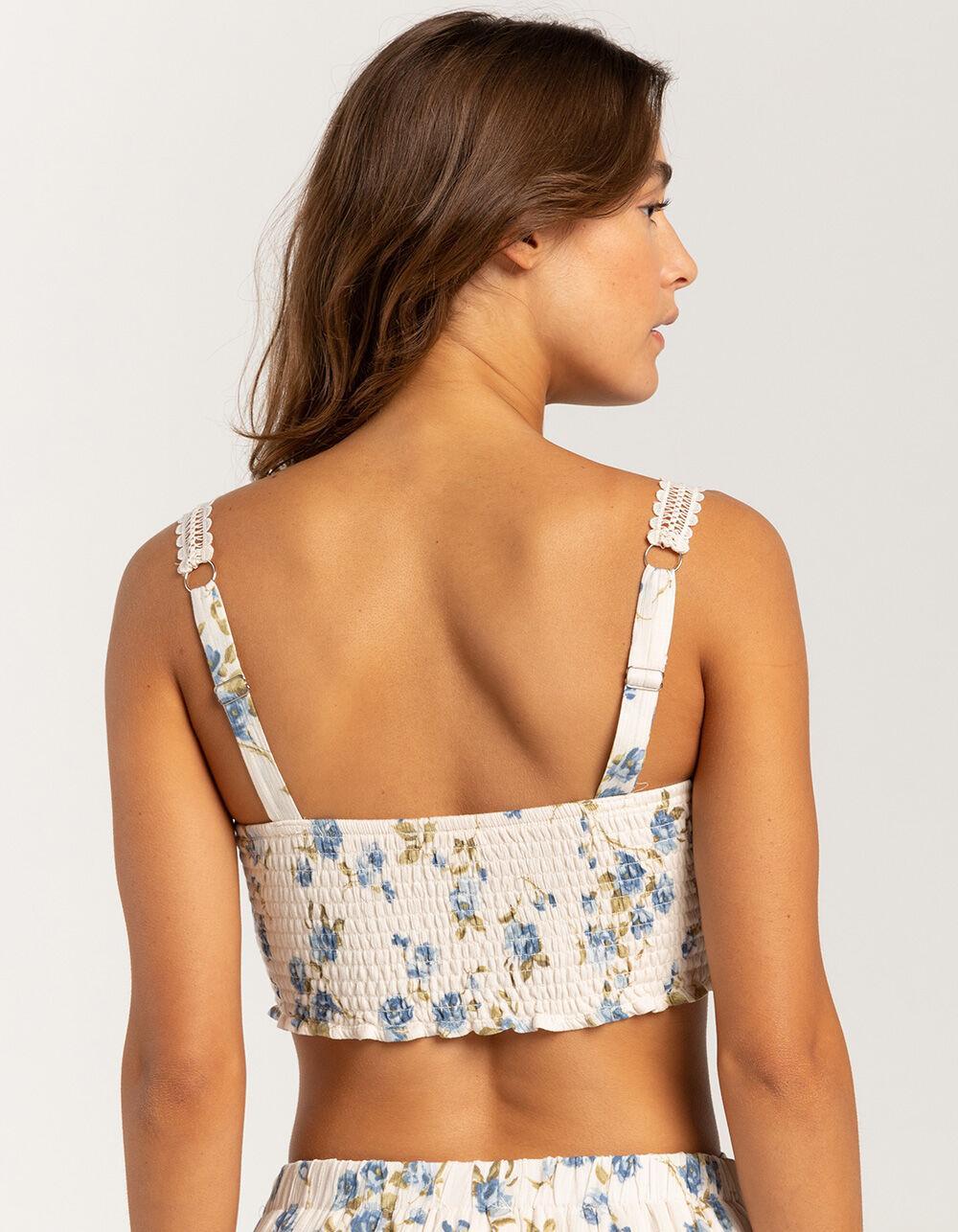 FULL TILT Cinch Lace Trim Womens Cami Product Image