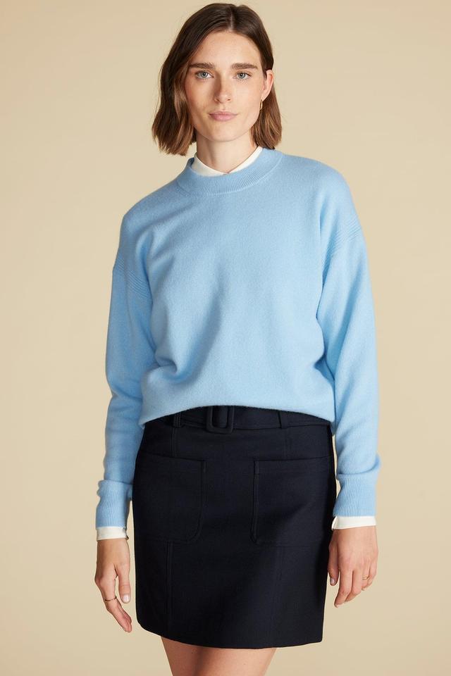 Pearl Cashmere Sweater - Sky Blue Product Image