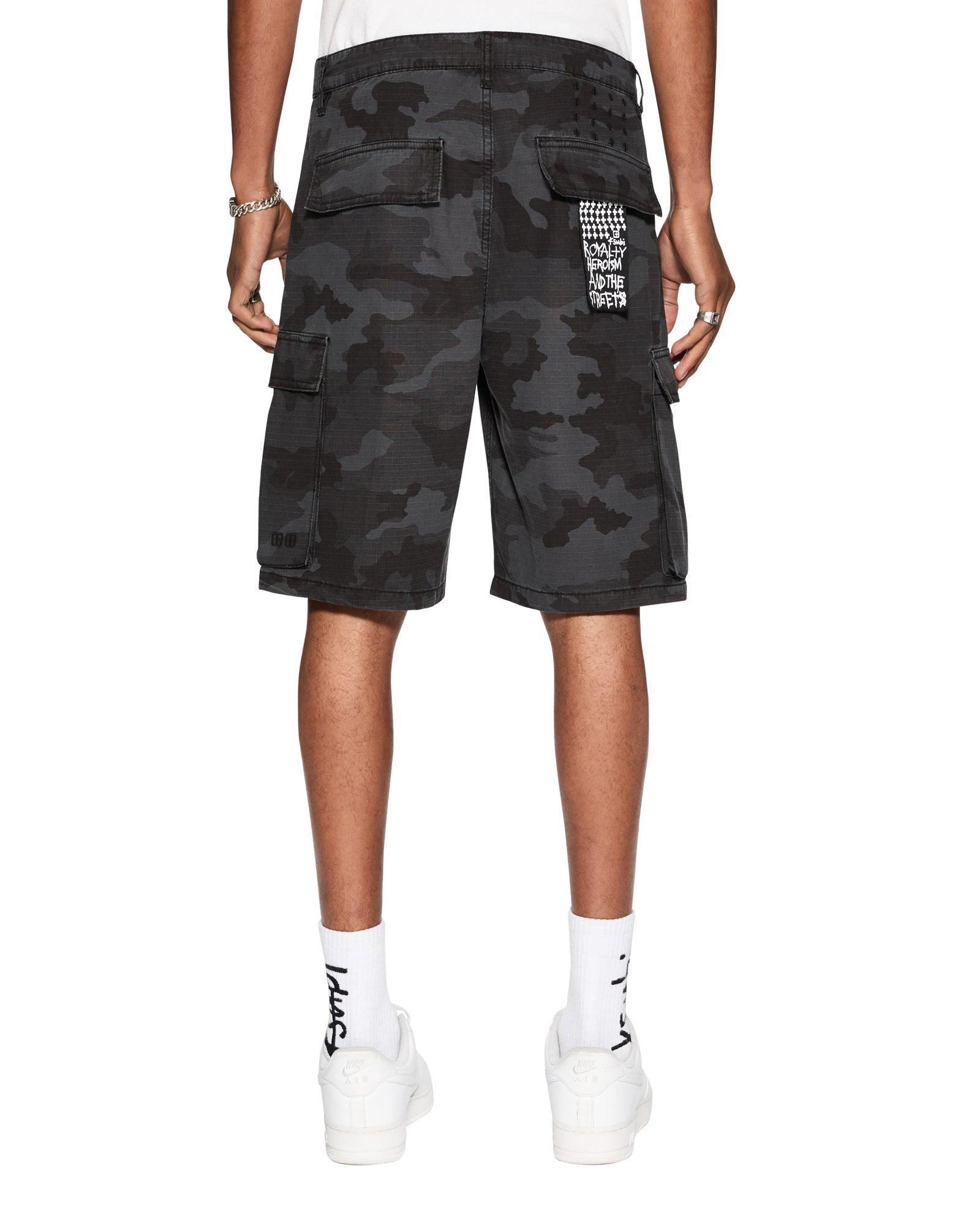 FUGITIVE CARGO SHORT BLACK CAMO Male Product Image