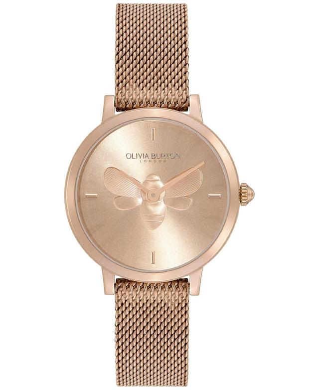 Olivia Burton Signature Bees Leather Strap Watch, 28mm Product Image