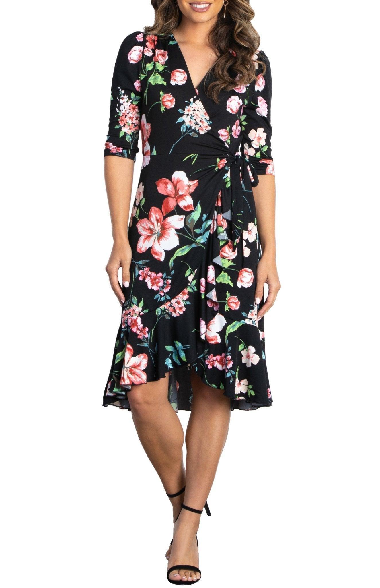 Flirty Flounce Wrap Dress Product Image