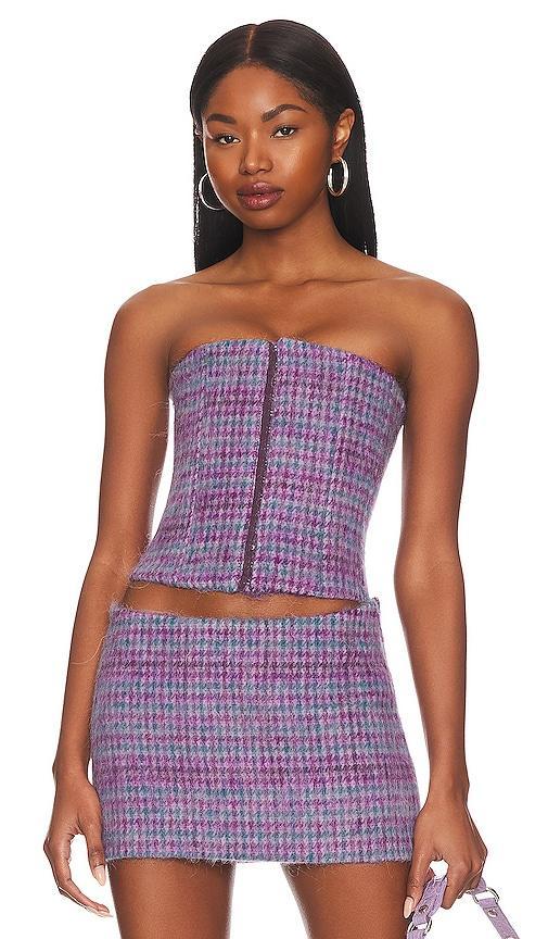 Plaid Corset Top Product Image