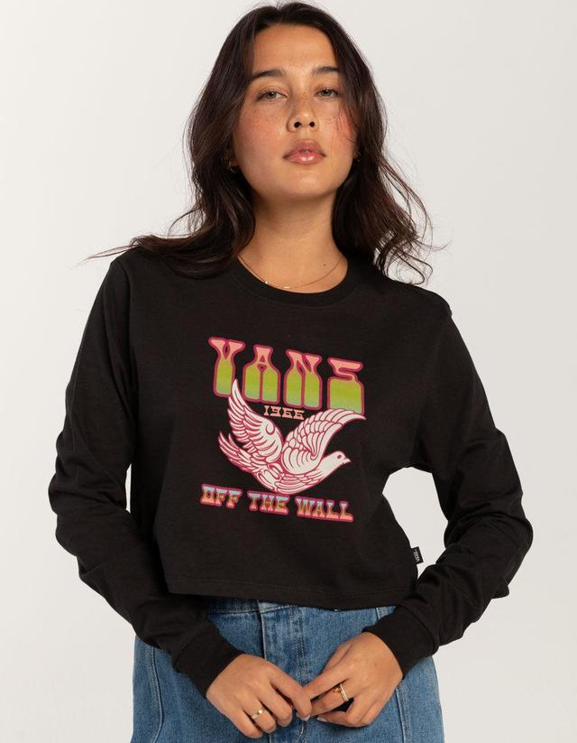 VANS Doves Womens Crop Long Sleeve Boyfriend Tee Product Image