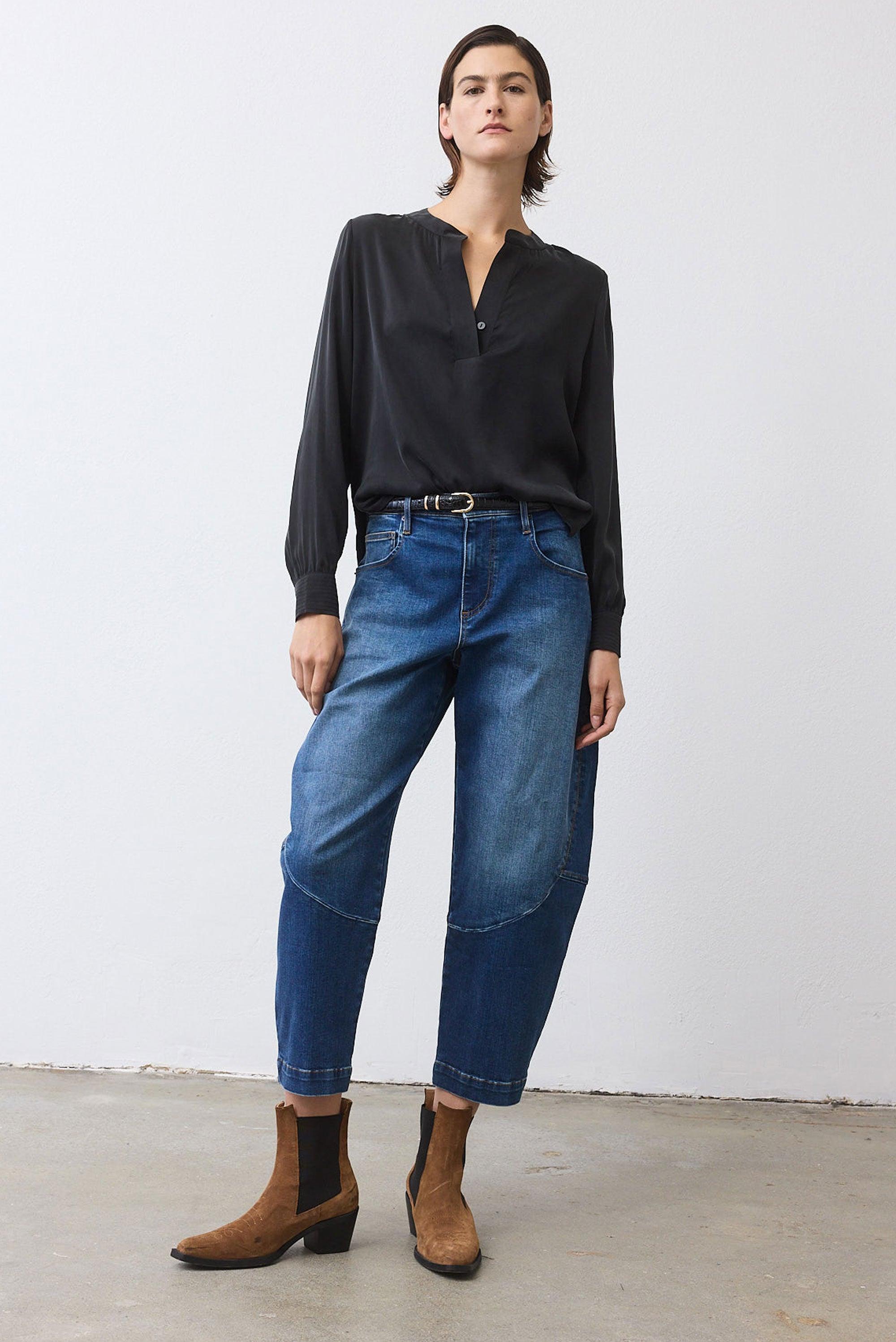 The Petite Denim Wide-ish Pants Product Image