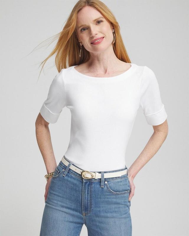 Women's Bateau Neck Tee Product Image