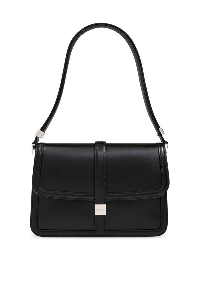 Smooth Leather Clutch In Black Product Image