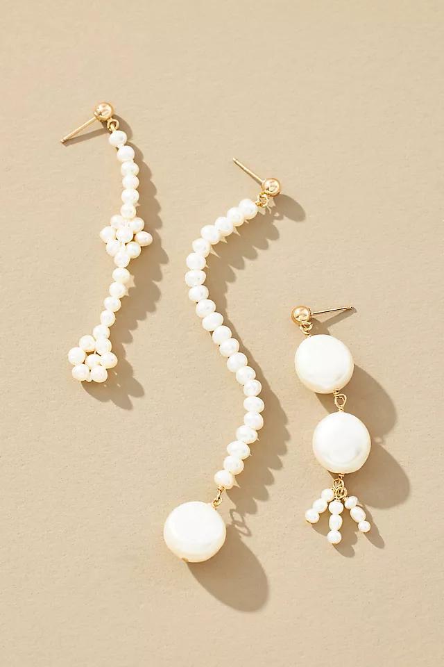 Galley Los Angeles Pearl Stack Set Earrings Product Image