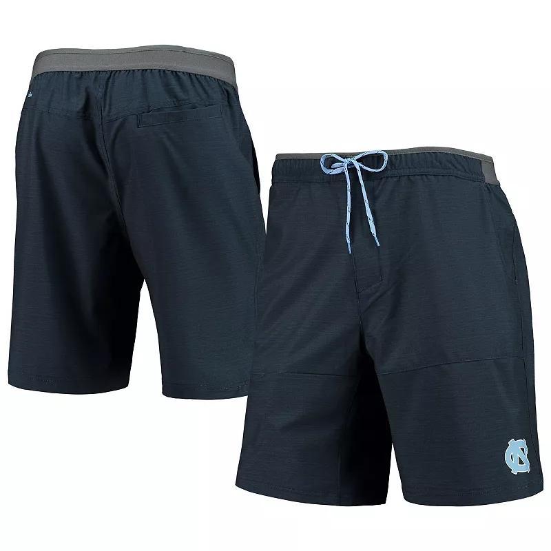 Mens Columbia Heathered North Carolina Tar Heels Twisted Creek Omni-Shield Shorts Blue Product Image