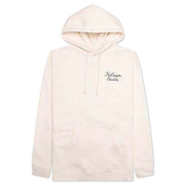 Script Logo Hoodie - Cream Male Product Image