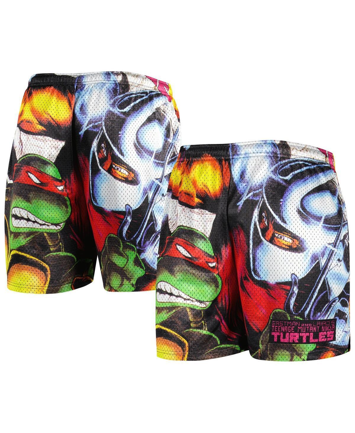 Mens Chalk Line Black Teenage Mutant Ninja Turtles Eastman & Laird 1984 Cover Retro Shorts Product Image