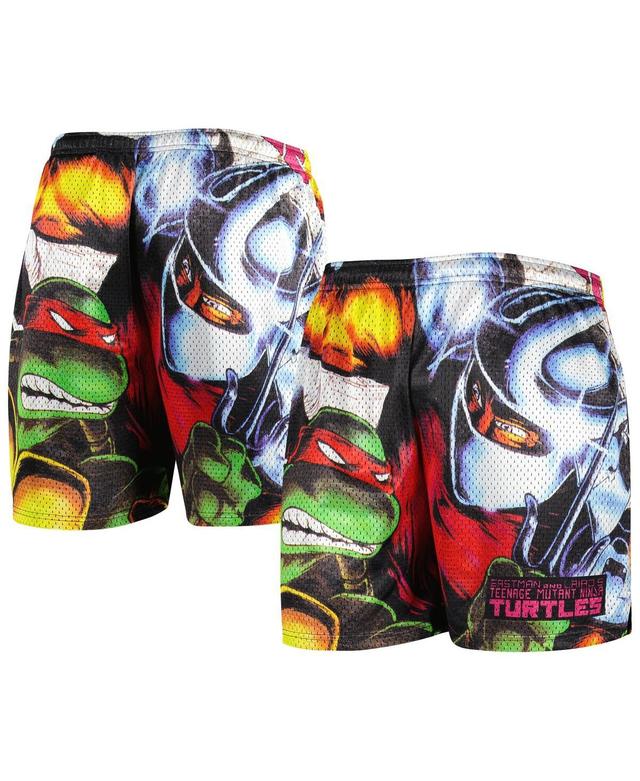 Mens Chalk Line Black Teenage Mutant Ninja Turtles Eastman & Laird 1984 Cover Retro Shorts Product Image